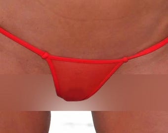 NEW Transparent - Bikini String Tanga various colors G-String - Handmade in Germany