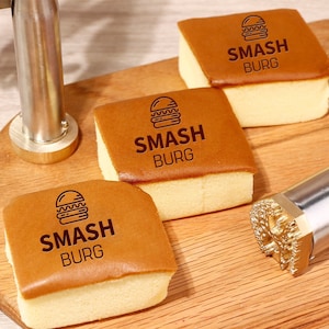 Personalized burger branding iron - Custom electric branding iron - Personalized branding iron for food - Cake logo - Bread Burger logo