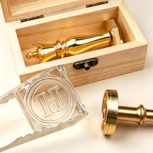 Custom Ice Cube Stamp, Personalized Brass Branding Iron for Ice, Business Logo Ice Stamp, Cocktail Ice Cube Marker Gift