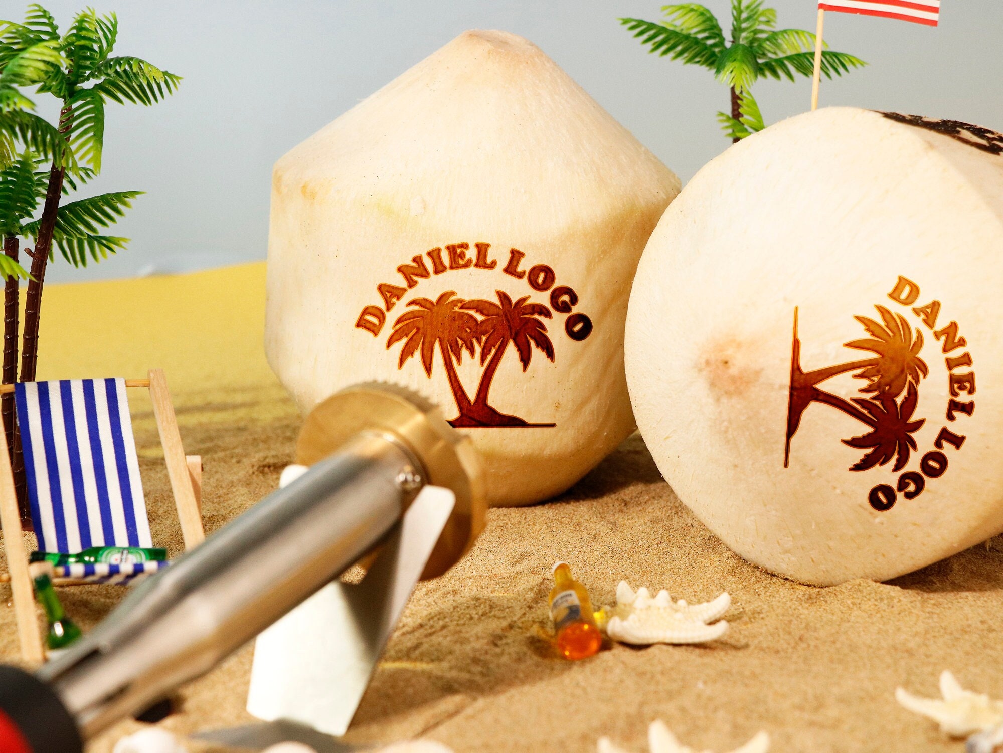 coconut様ご確認用 Custom Coconut Branding Iron | Electric Branding Stamp for Wood