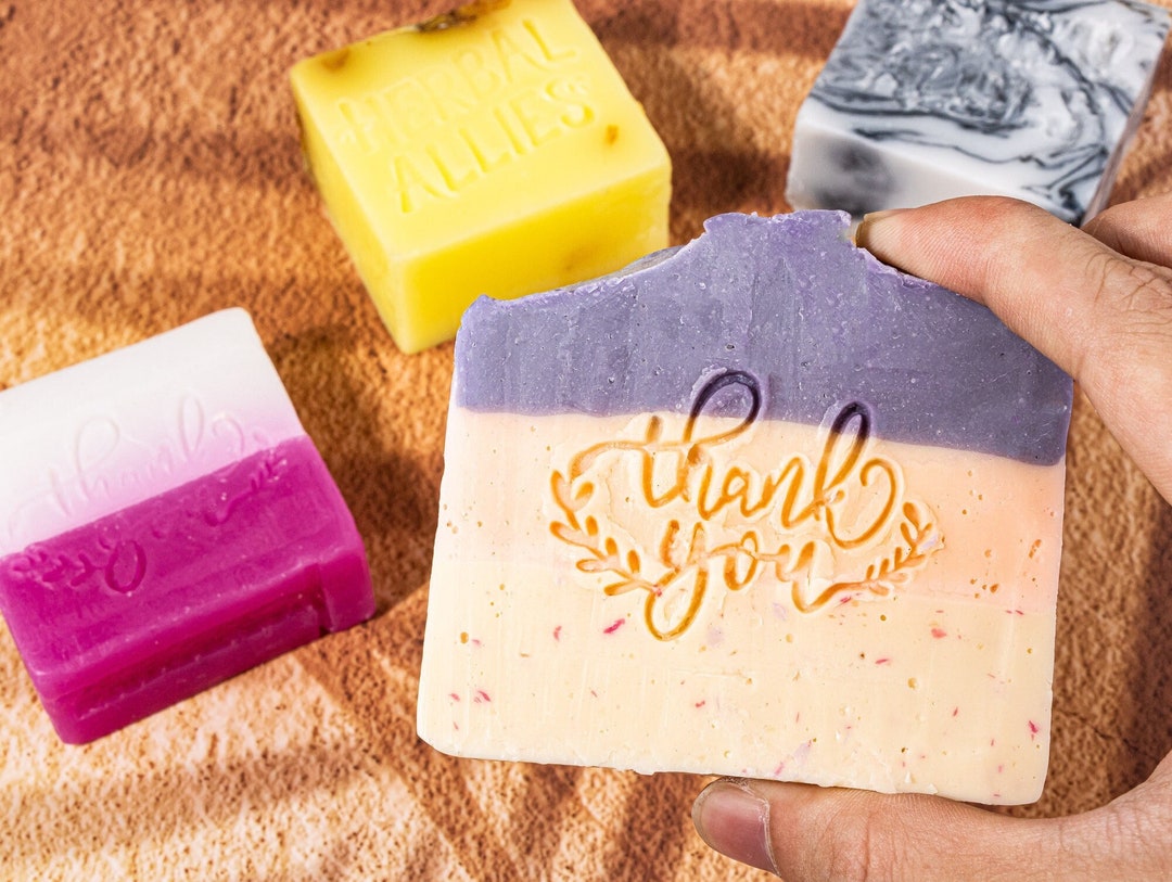 Personalized Acrylic Soap Stamp Handmade Soap Stamp Custom Etsy