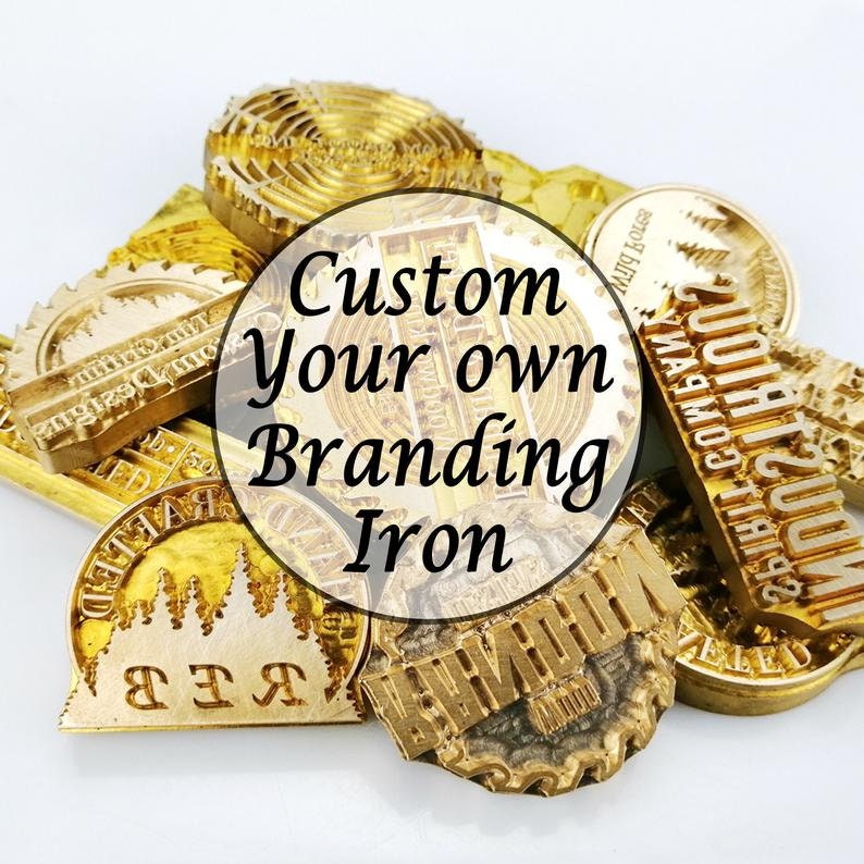 Custom Branding Iron Stamp / Metal Stamp Heat Emboss Stamp / Etsy
