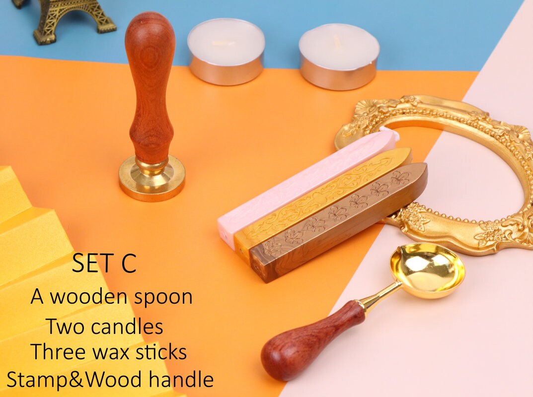 Wax Seal Stamp Kit Wedding Custom Monogram / Seal Stamp Etsy