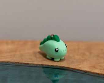 Mini Polymer Clay Dinosaur - Cute Dinosaur Charm - Kawaii Charm
