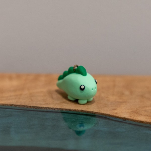 Mini Polymer Clay Dinosaur - Cute Dinosaur Charm - Kawaii Charm