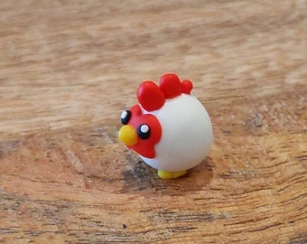 Mini Polymer Clay Chicken - Cute Chicken Charm - Kawaii Charm