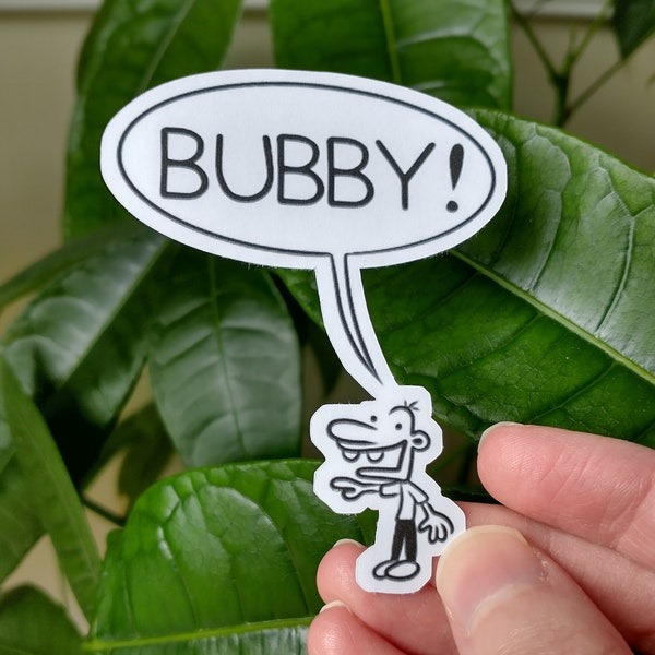 Manny Shouting Bubby Meme Sticker | Diary of A Wimpy Kid Inspired Sticker