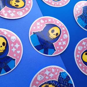Cute Skeletor Sticker | He-Man / Masters of the Universe Inspired Vinyl Sticker