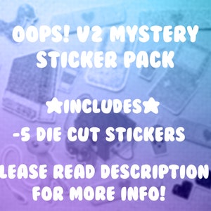 Oops! V2 Mystery Sticker Pack | 5 pc Discount Stationery Grab Bag
