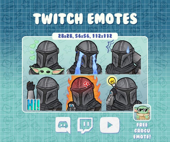 The Mandalorian (featuring Grogu) Star Wars Inspired Twitch