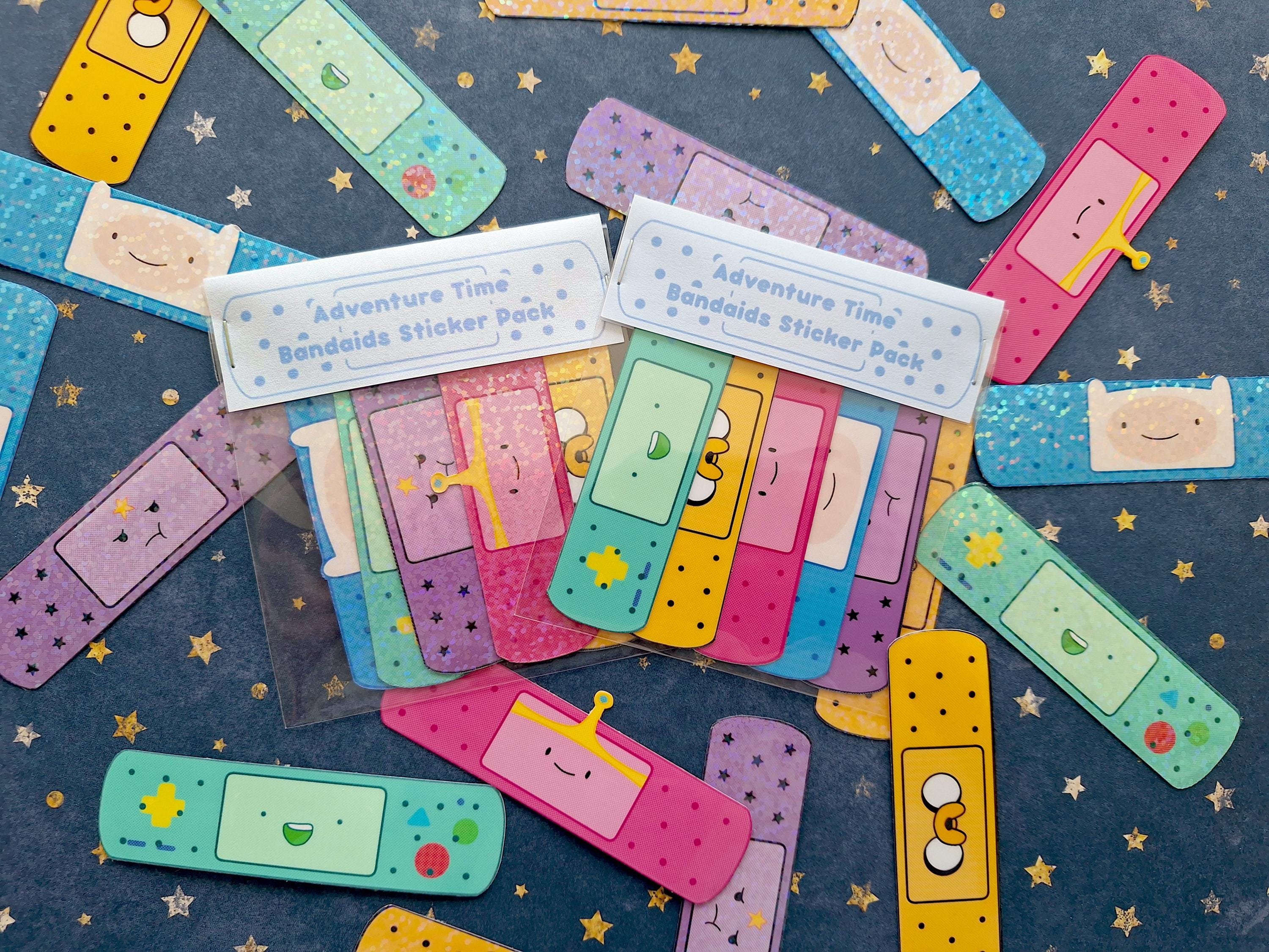Adventure Time Inspired BandAid Stickers 5 Pack