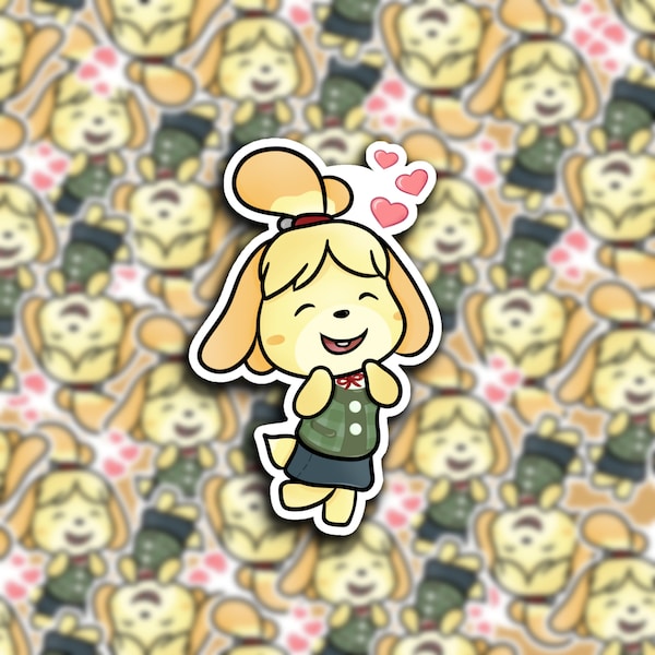 Isabelle Animal Crossing Inspired Sticker