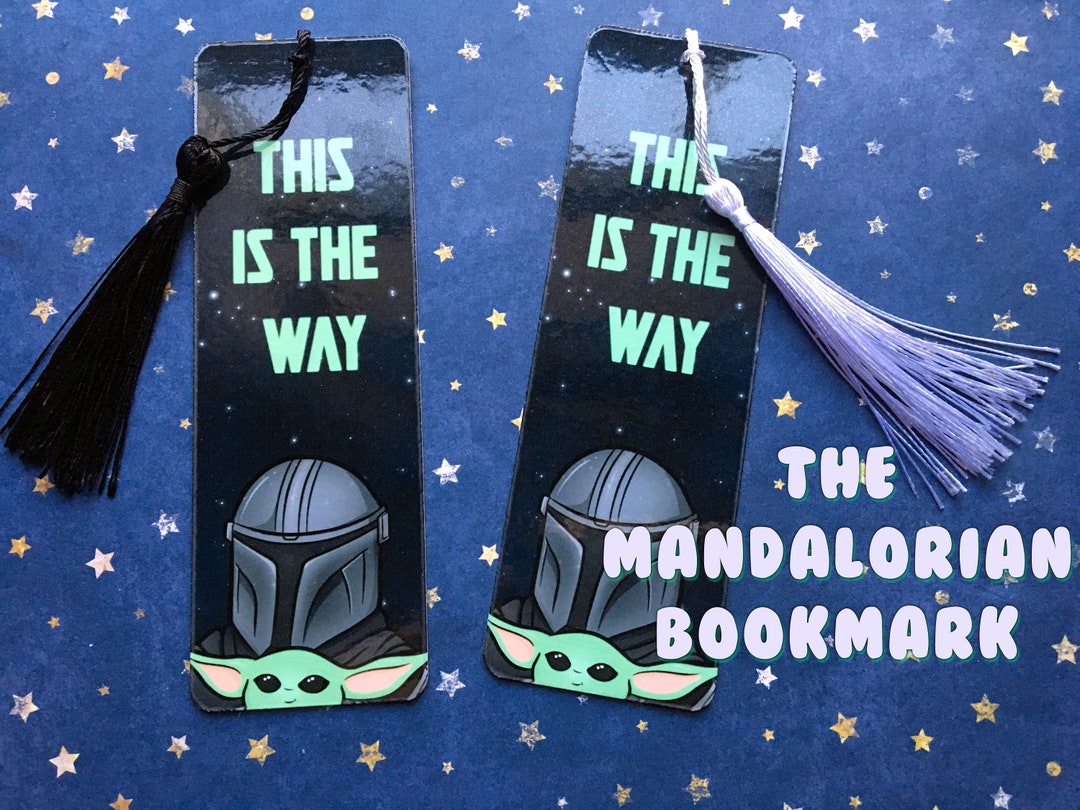 The Mandalorian and Grogu Bookmark Star Wars the Mandalorian Inspired ...