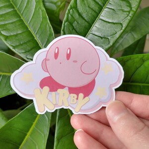 Adesivo Kirby tra le nuvole