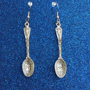 Antique style spoon earrings ~ abstract earrings ~ unique earrings