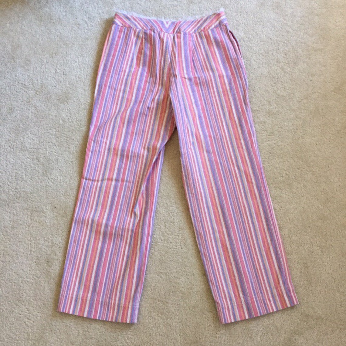 Vintage striped pants colorful early 2000s stripe pants | Etsy