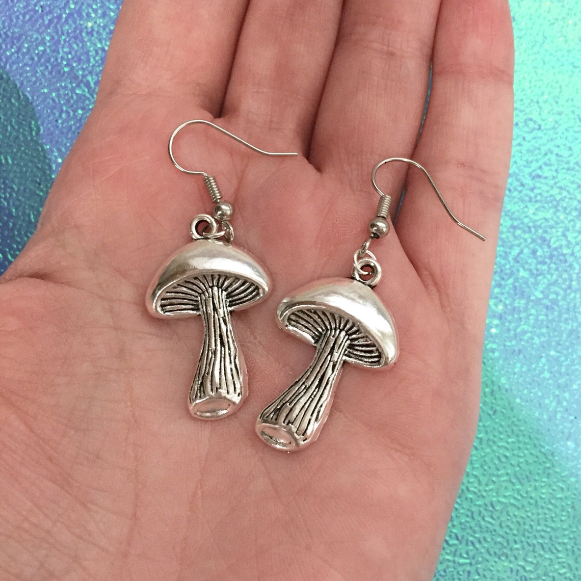 Mushroom Earrings Mushroom Jewelry Plant Earrings Etsy