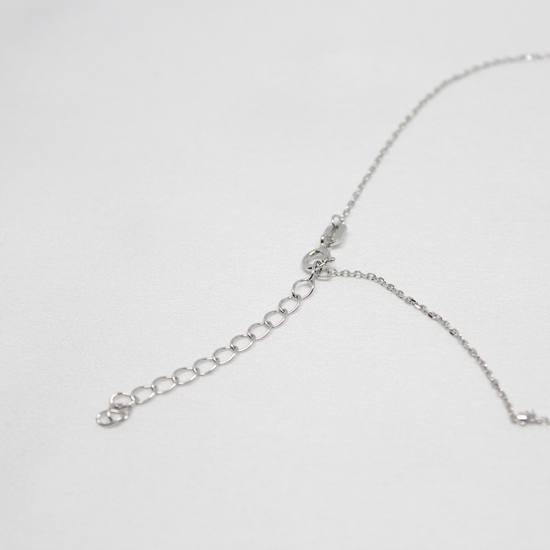 North Star Necklace Sterling Silver Starburst Necklace Star Necklace Choker North Star CZ image 5