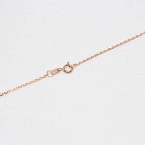 May include: A gold chain necklace with a lobster clasp closure.