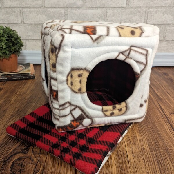 Cute Guinea Pig Bed - Guinea Pig Accessories Hamster Hideout Milk & Cookies