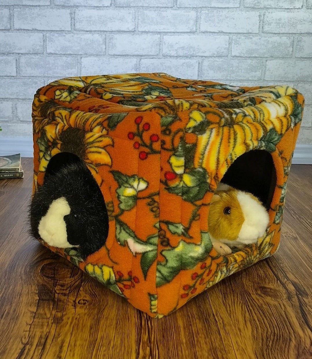 Festive Fall Guinea Pig Bed Bunny Bed Guinea Pig Accessories Soft Plush ... - Zoomed Guinea Pig Bedding Reviews