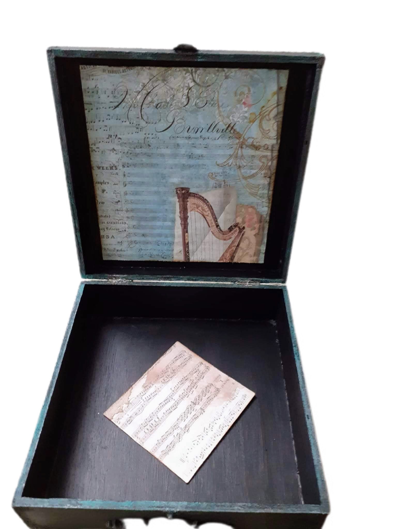 Mixed Media Box Vintage Box Altered Box Vintage Gift Box Etsy