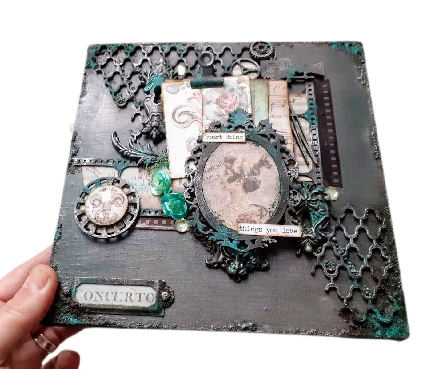 Mixed Media Box Vintage Box Altered Box Vintage Gift Box Etsy