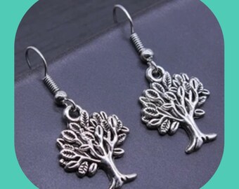 New Beautiful Tree Of Life Earrings Silver/Bronze