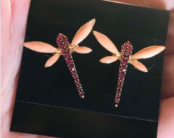 New Beautiful MINI Dragonfly Dainty Stud Earrings
