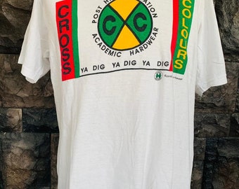 Vintage Cross Colours Ya Dig Hip Hop  t-shirt