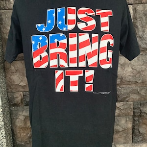 Vintage The Rock ‘Just Bring it!’ WWF Tshirt