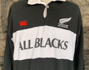 Vintage 90s Canterbury New Zealand All Blacks Shirt