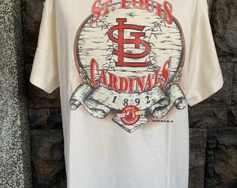T-shirt vintage Saint-Louis CARDINALS 100 ans MLB