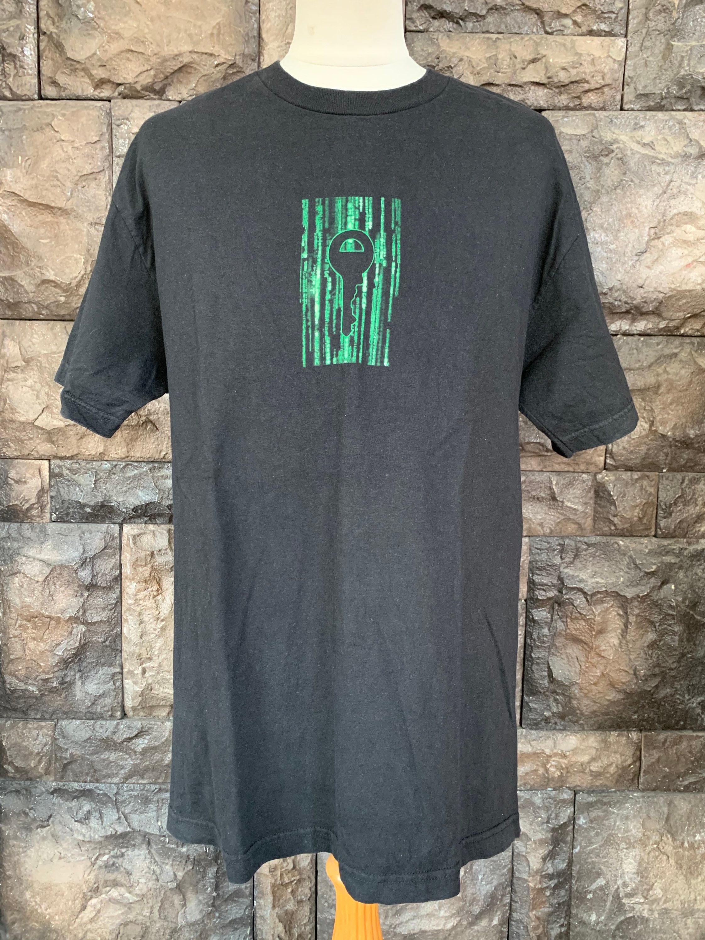 00s The MATRIX RELOADED MOVIE TEE 映画T Vintage THE MATRIX Reloaded Movie Promo Key Graphic T Shirt