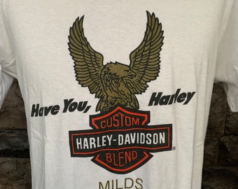 Vintage 90s Harley Davidson Milds USA T Shirt - Etsy