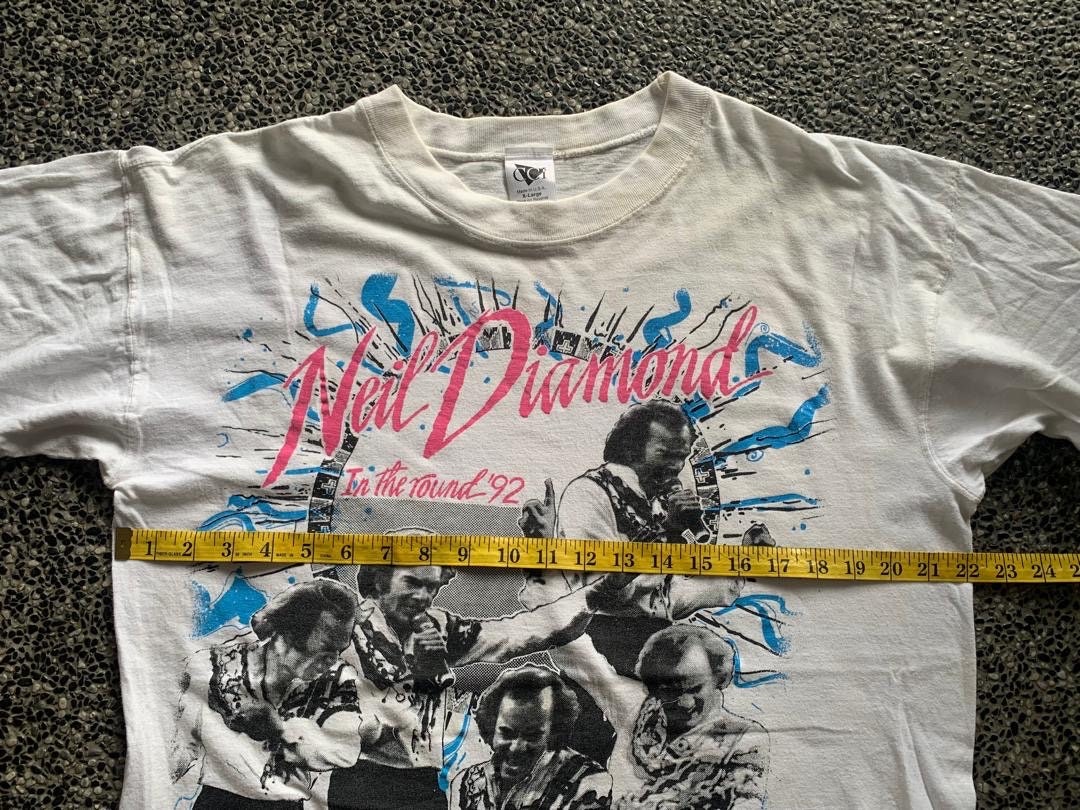 希少 USA製 90s Neil Diamond 92-93 総柄tシャツ XL USA製】90s Neil Diamond 92-93 総柄tシャツ XL