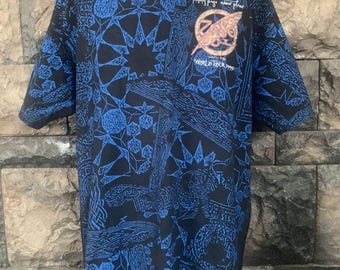 Vintage 1995 Jimmy Page Robert Plant All Over Print Shirt - Etsy