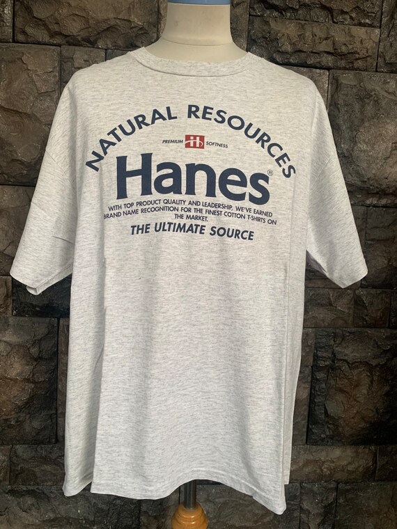 Vintage 90s Hanes Big Logo Graphic T Shirt - Etsy