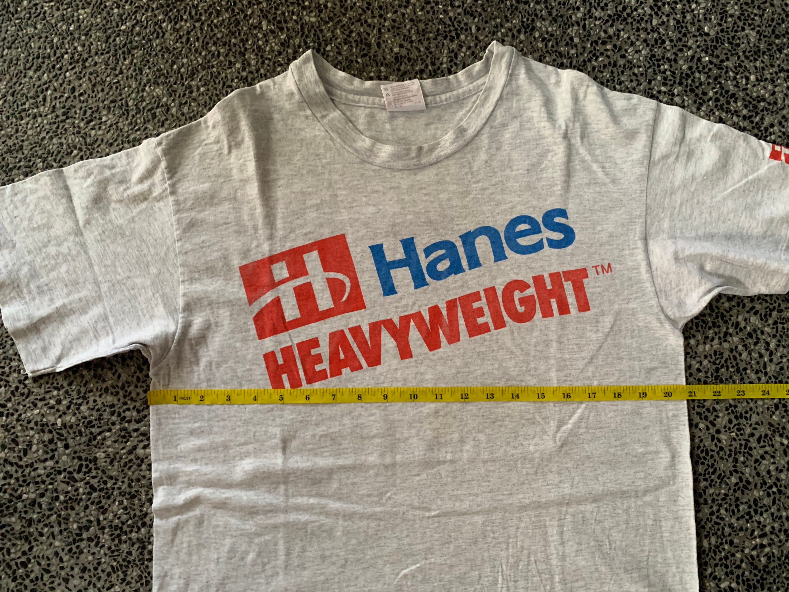 Vintage 90s Hanes Heavyweight Big Logo T Shirt - Etsy