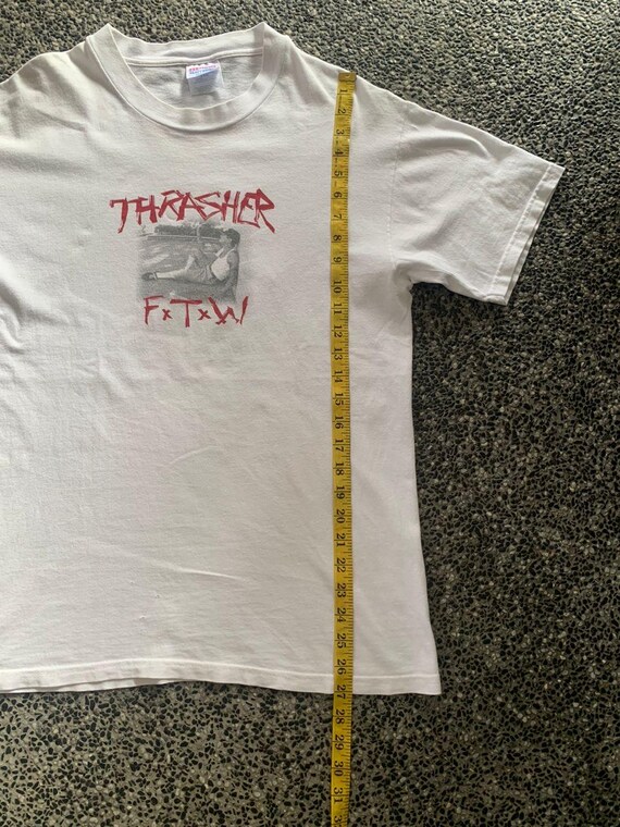 Vintage NOS/Deadstock 80s Thrasher Magazine Ivory T-Shirt
