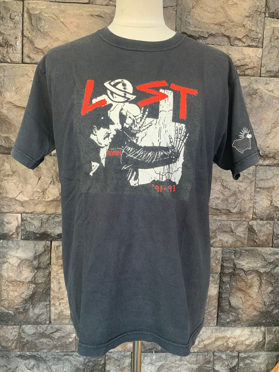 Vintage Lost Enterprises Skateboard T shirt Etsy