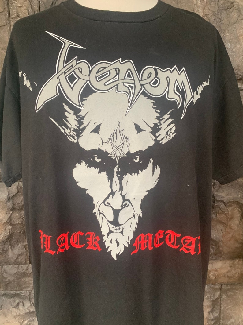 Vintage Venom Black Metal Band T Shirt Etsy Vintage Venom Black Metal Band T Shirt Etsy