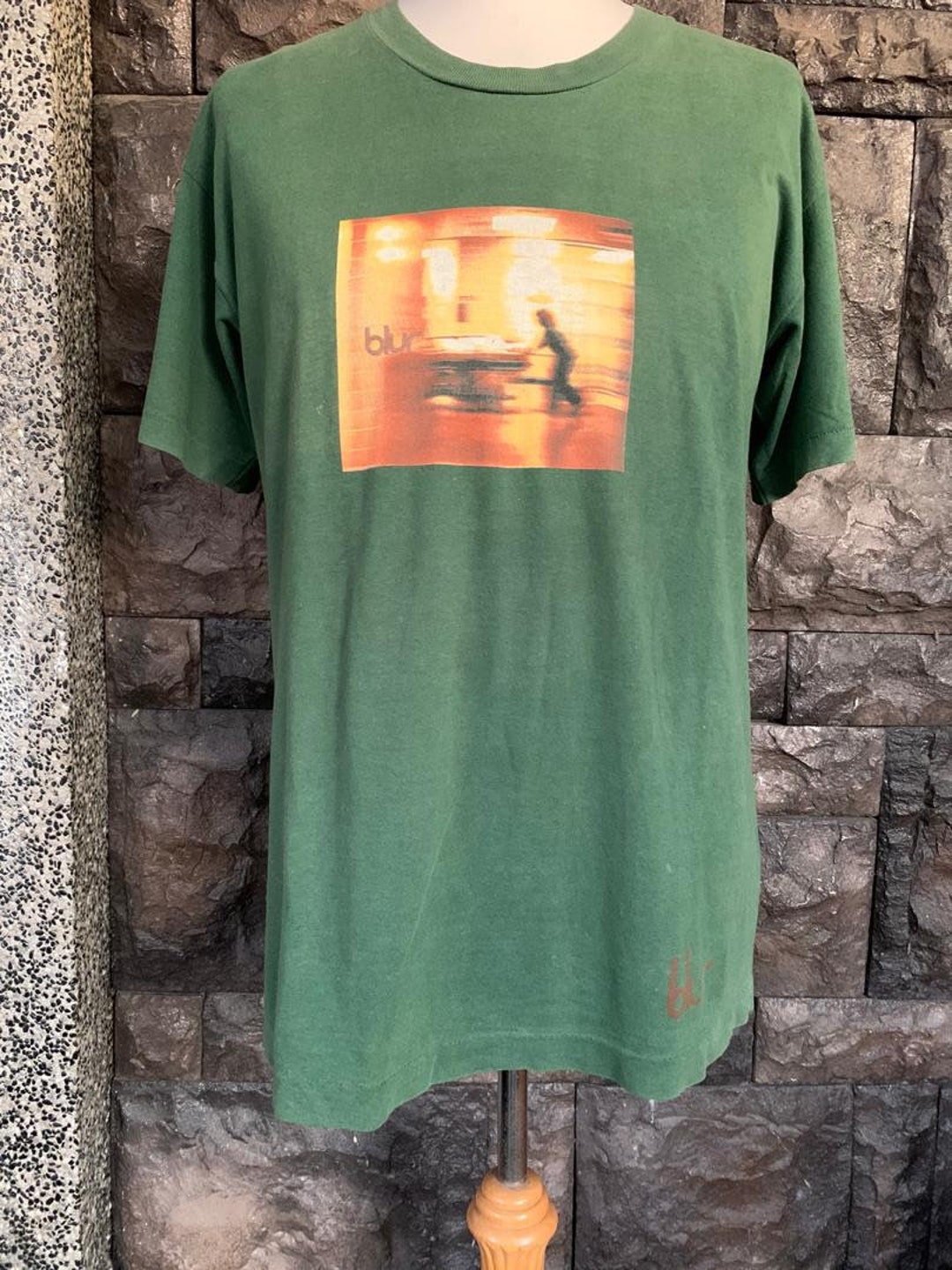 90s Vintage Blur Shirt Indie Rock Band Men's Ringer Tee