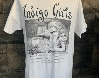 Indigo Girls Swamp Ophelia T Shirt, Vintage 90s Double Sided 