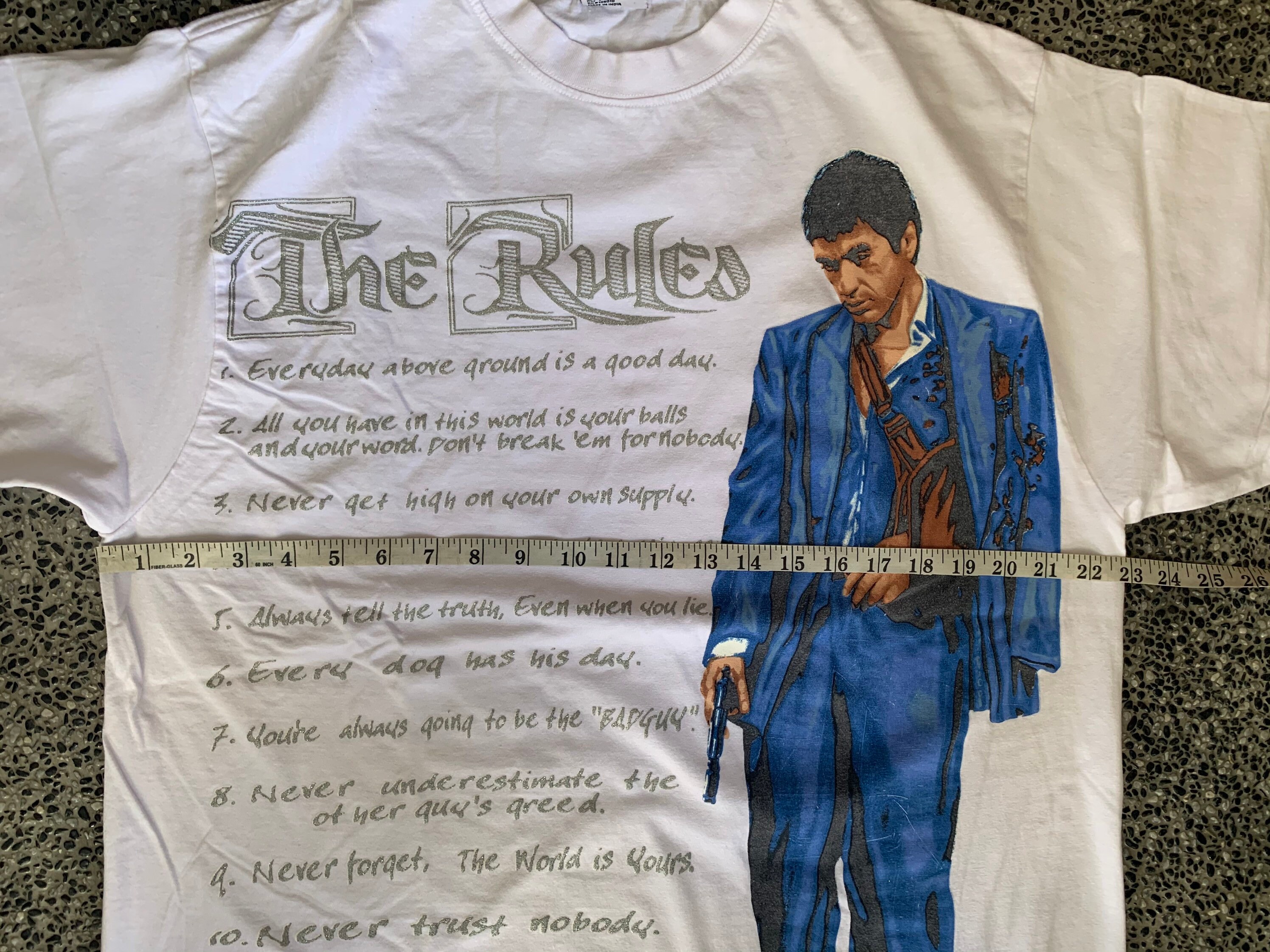 SCARFACE The Rules RARE illustriert TShirt mit Etsy