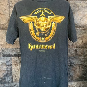 Vintage 2002 Motorhead Hammered Rock Band T-shirt