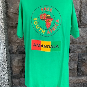 Vintage 90s Free South Africa (Amandala) Tshirt