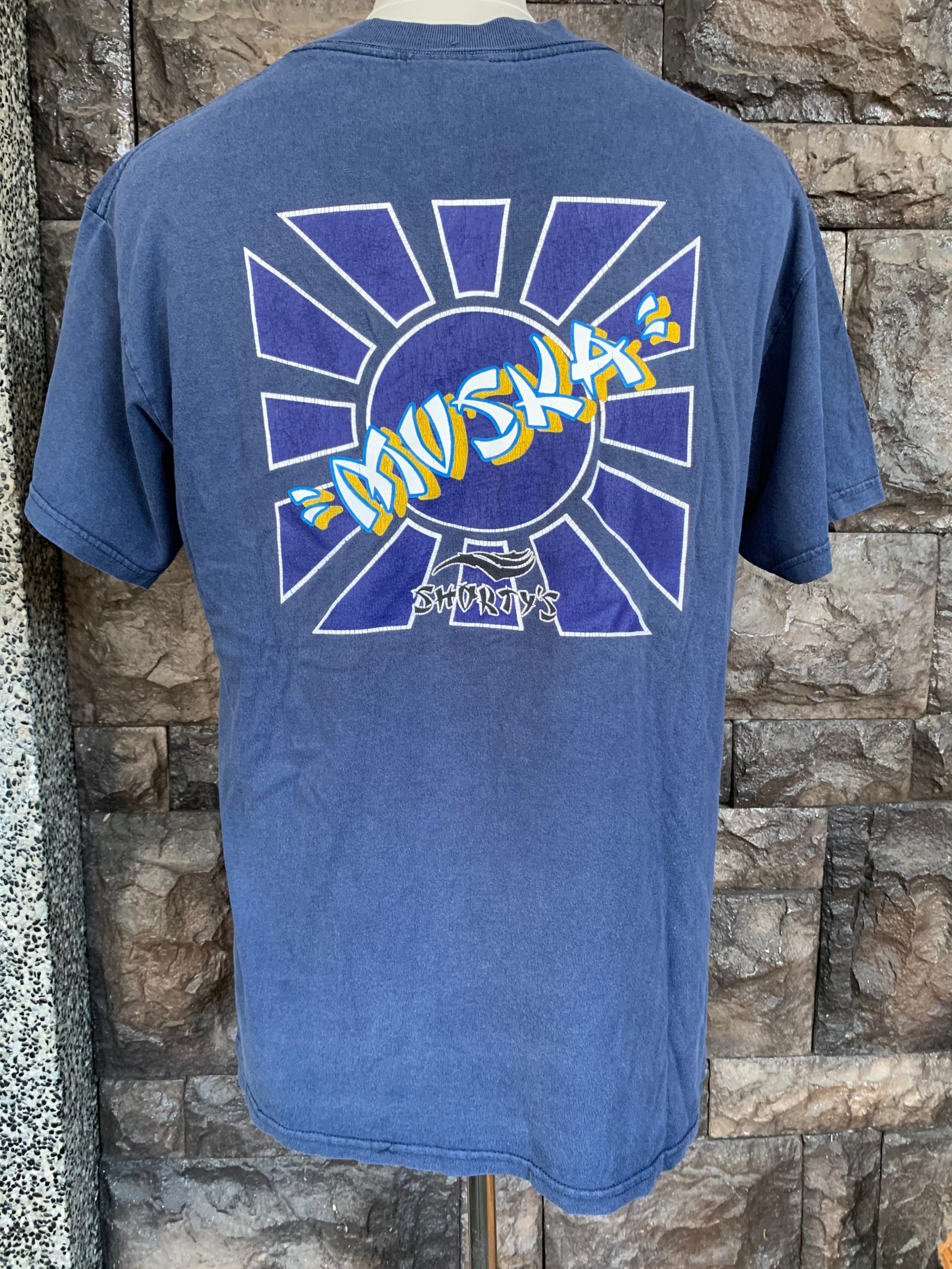 Vintage Shortys skateboard t-shirt Chad Muska | Etsy