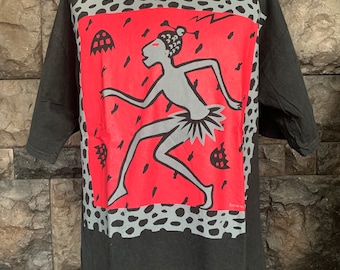 Vintage 90s Sharp Dezign Artwork T-shirt / Vintage Graphic Art T shirt