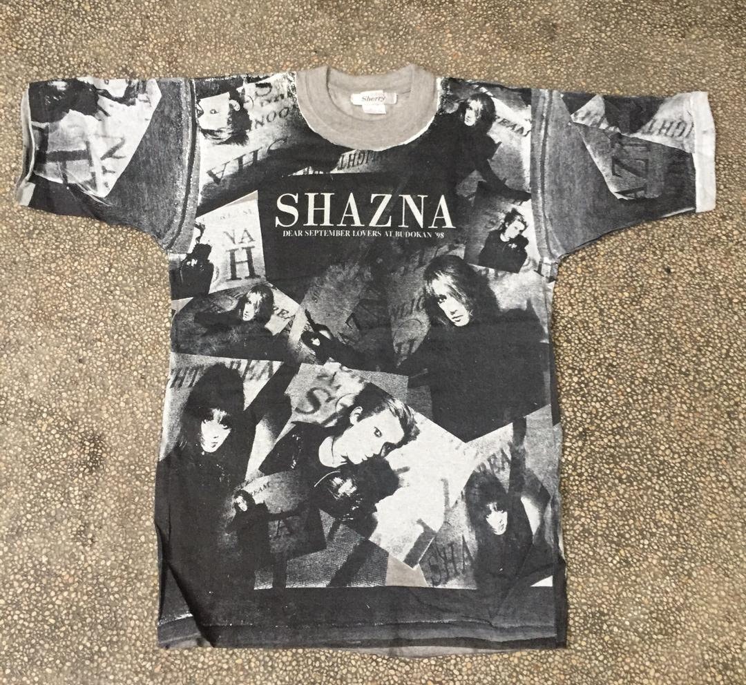 Vintage 90s Shazna Japanese Singer Group Band Tshirt Allover Vintage 90s Shazna Japanese Singer Group Band Tshirt Allover